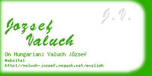 jozsef valuch business card